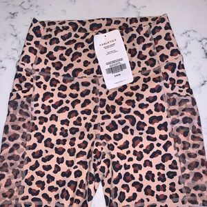 cheetah print fabletics biker shorts. NEVER WORN